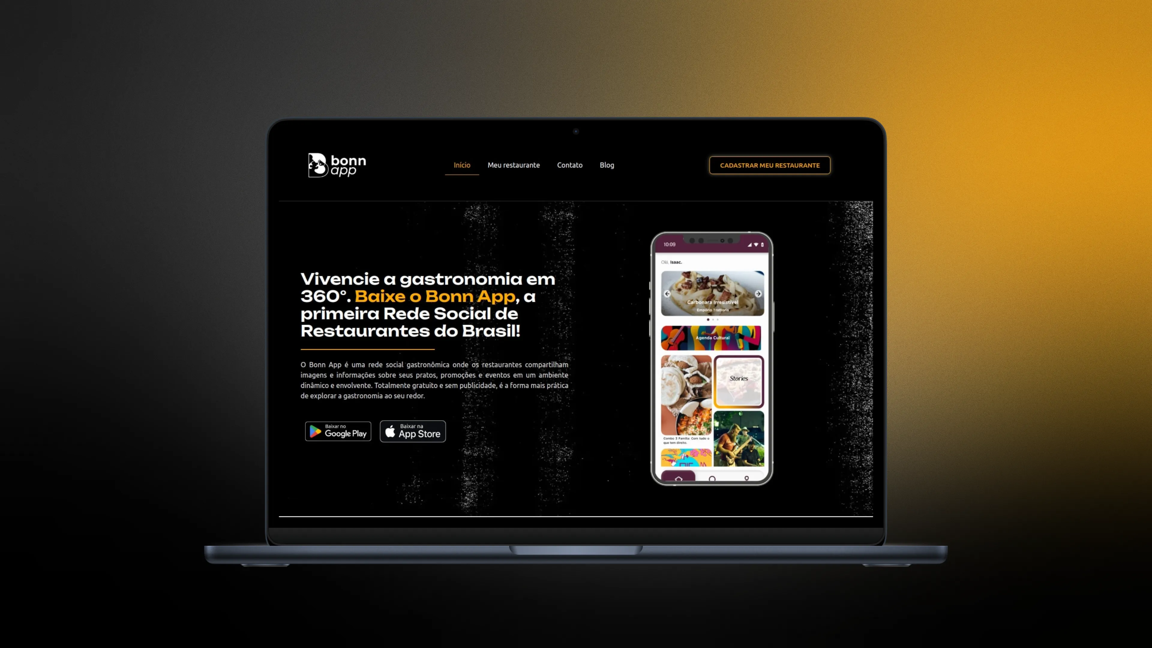 Screenshot do projeto Bonn App